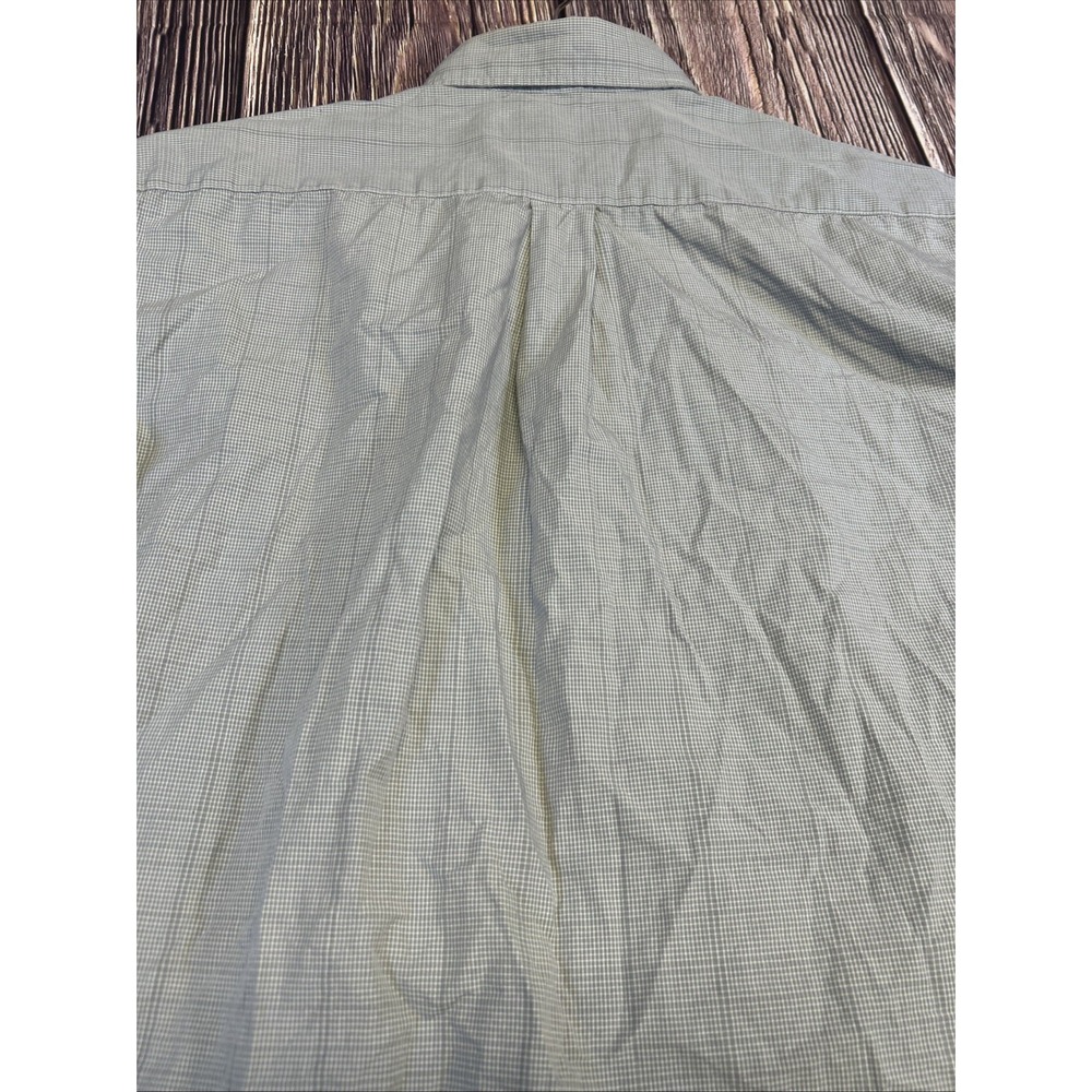 Billy Reid Shirt Gray Plaid Lightweight Cotton Long Sleeve Button Up Mens Medium - Picture 7 of 9